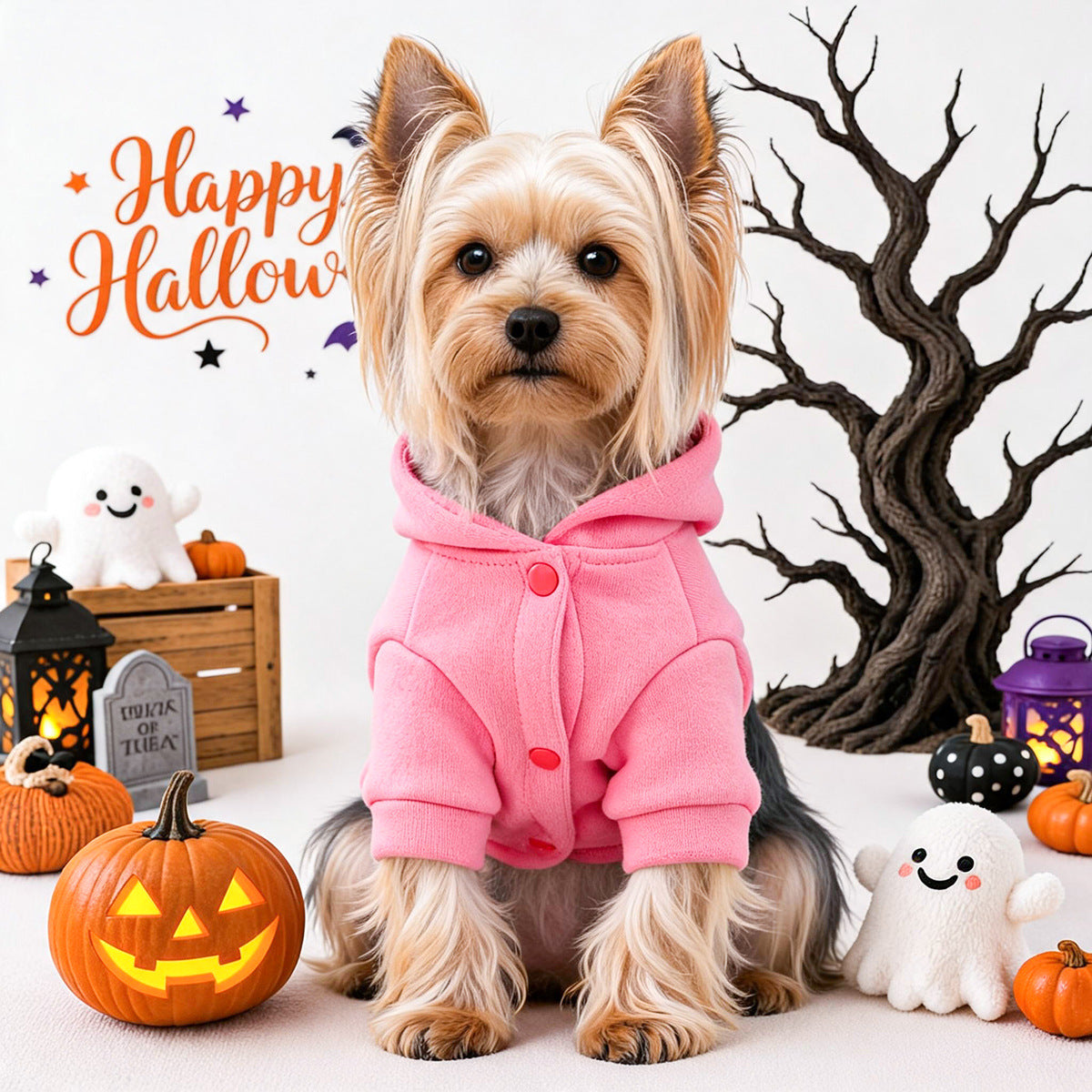 Hocus Pocus Halloween Hoodie for Small Dogs