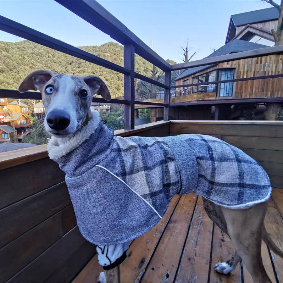 Cozy Plaid Winter Dog Jacket