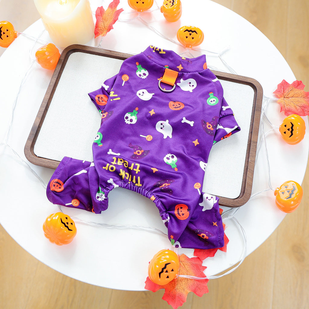 Halloween Dog Pajamas – Cute Pumpkin Print