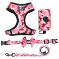 4-Piece Camouflage Dog Harness & Leash Set