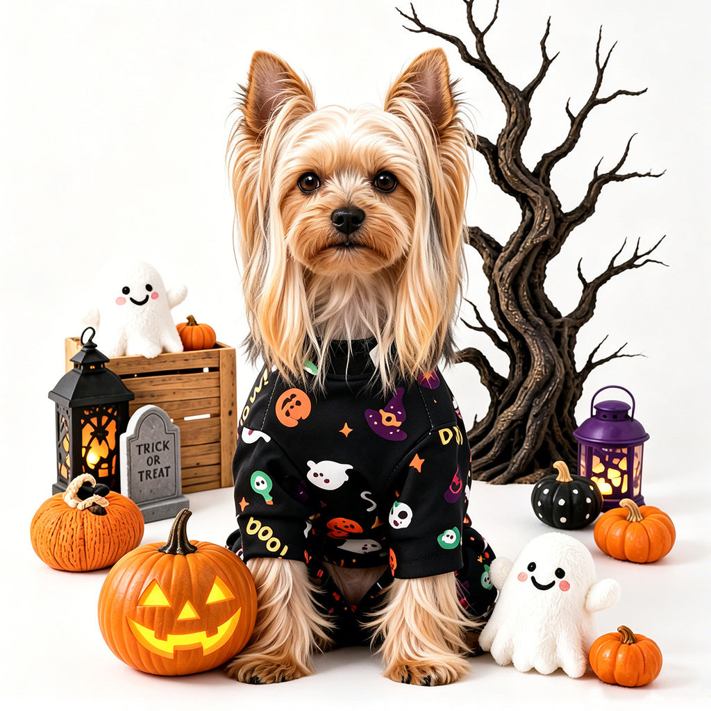 Halloween Dog Pajamas – Cute Pumpkin Print