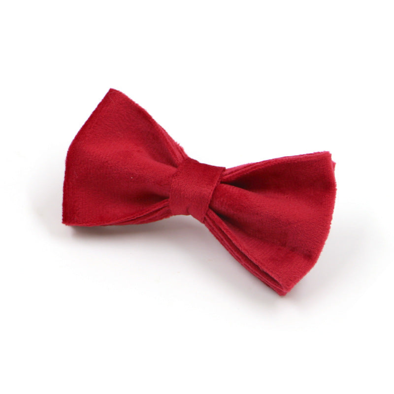 Luxury Red Velvet Dog Collar & Leash Set