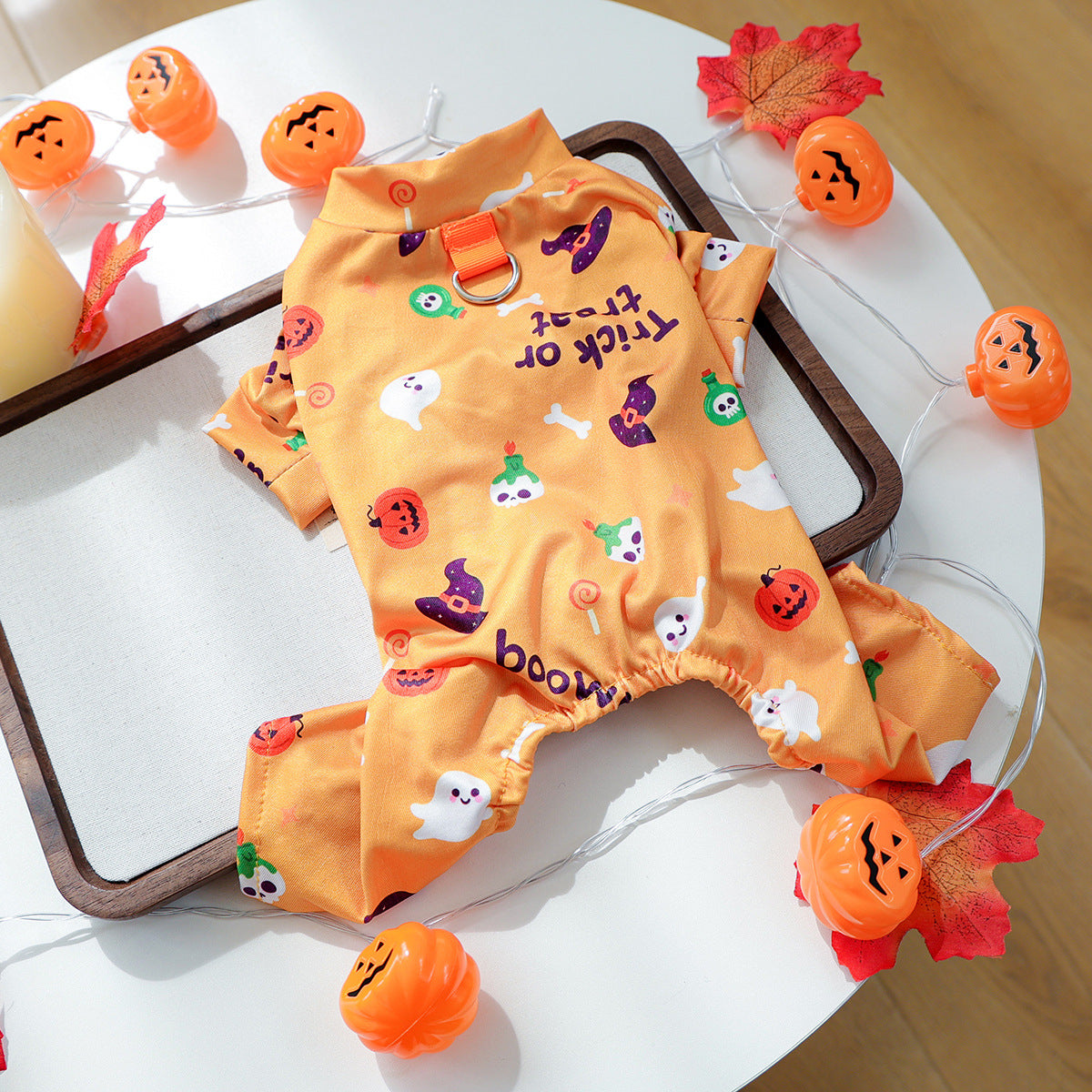Halloween Dog Pajamas – Cute Pumpkin Print