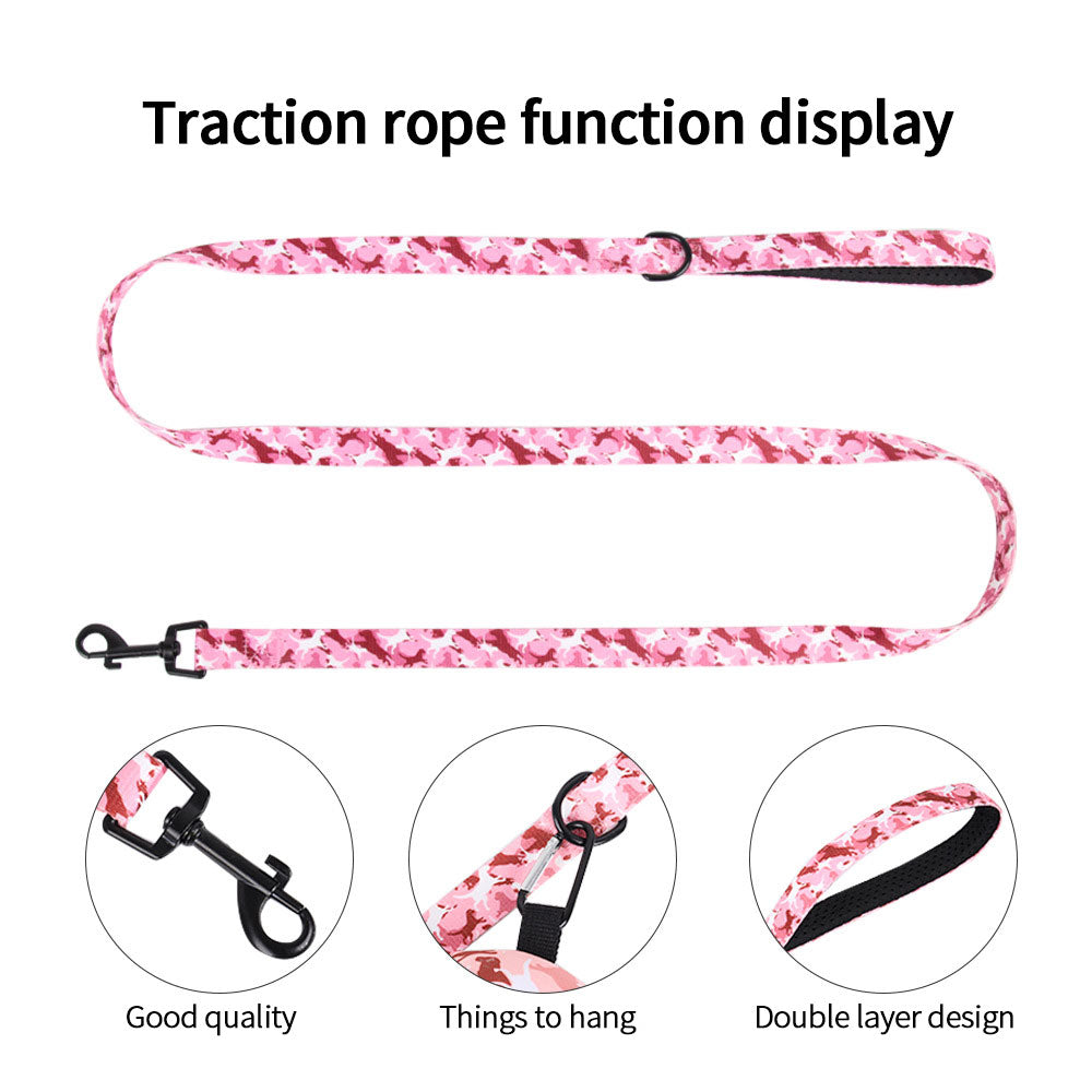 4-Piece Camouflage Dog Harness & Leash Set