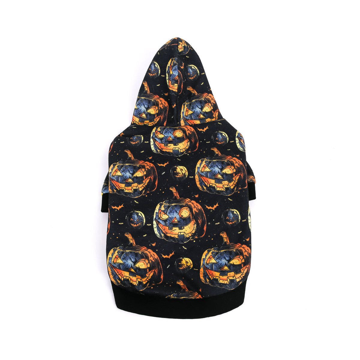 Pumpkin Print Halloween Hoodie for Dogs