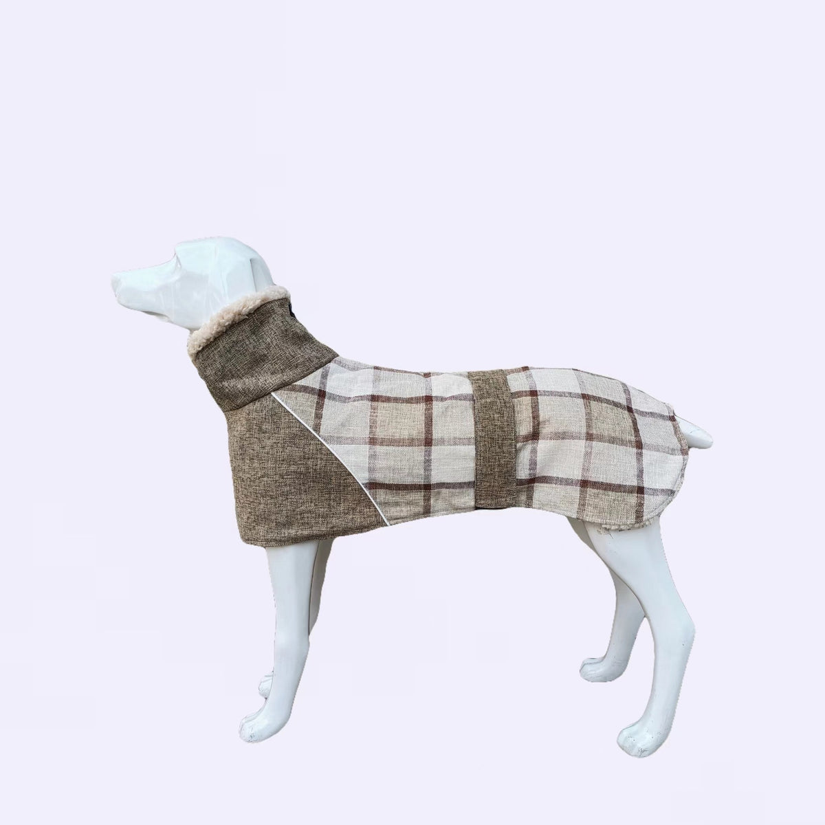 Cozy Plaid Winter Dog Jacket