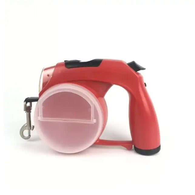 5-in-1 Retractable Dog Leash with LED Light & Travel Essentials