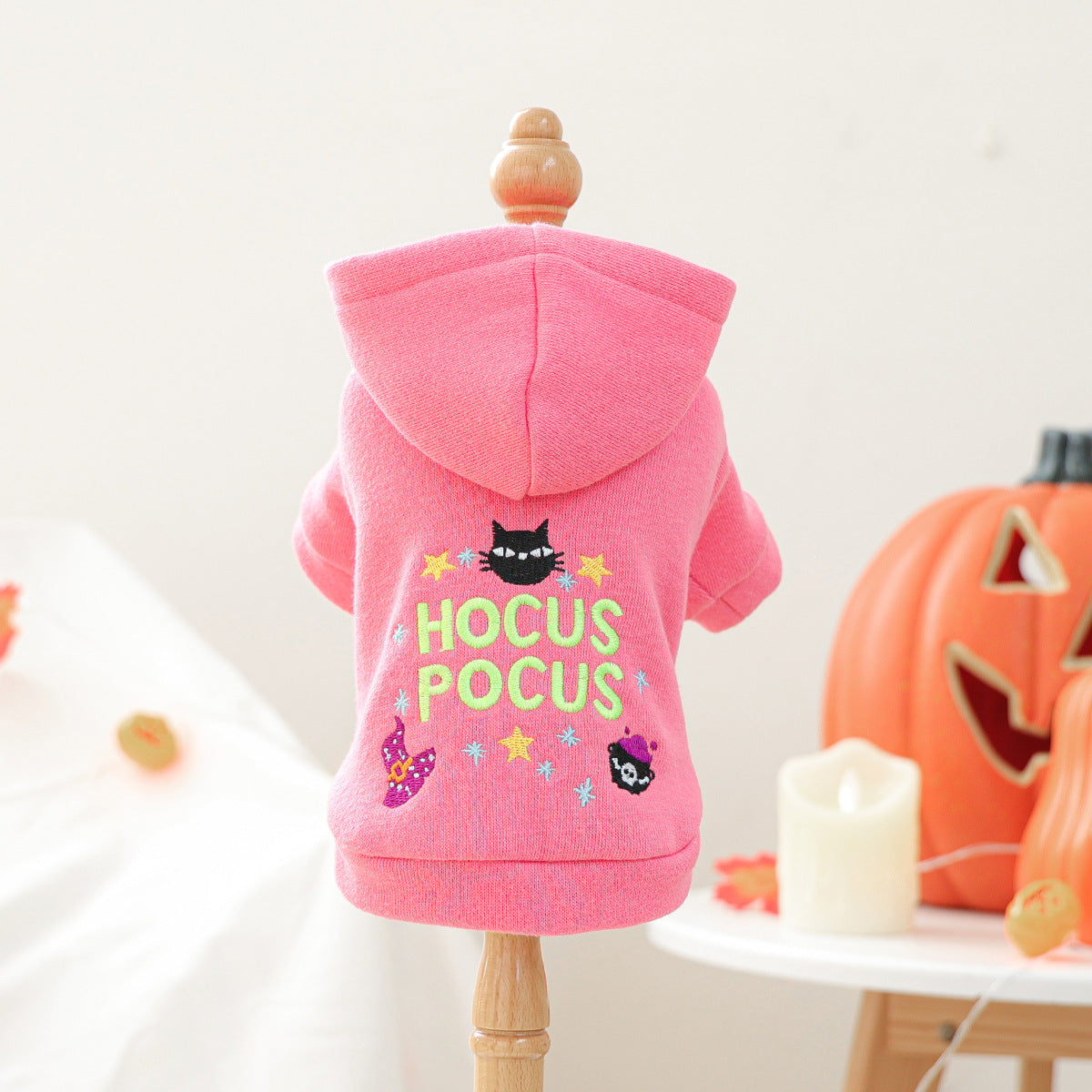 Hocus Pocus Halloween Hoodie for Small Dogs