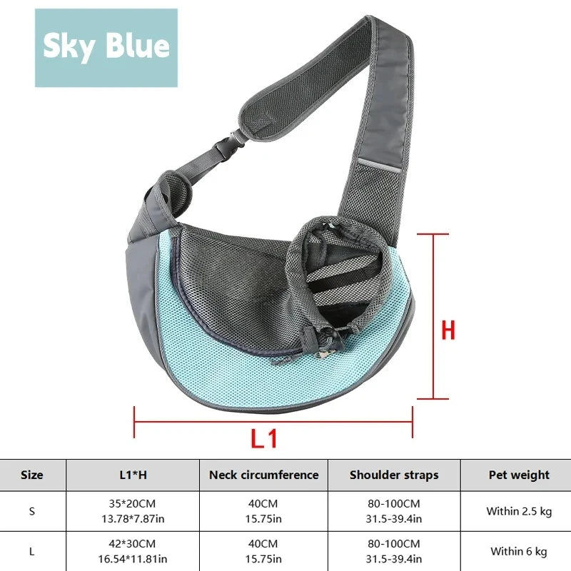 Breathable Dog Sling Carrier for Small Dogs
