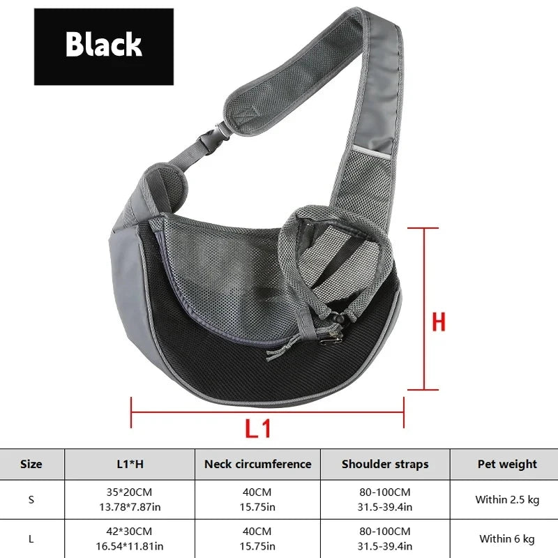 Breathable Dog Sling Carrier for Small Dogs