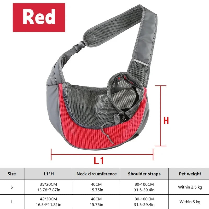 Breathable Dog Sling Carrier for Small Dogs