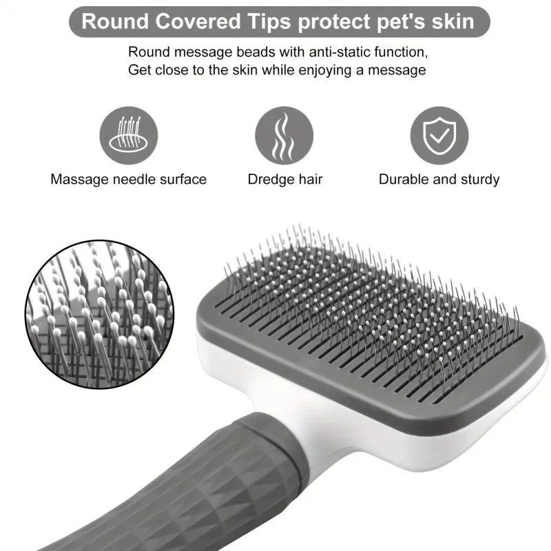 Gentle Detangling & Deshedding Dog Brush