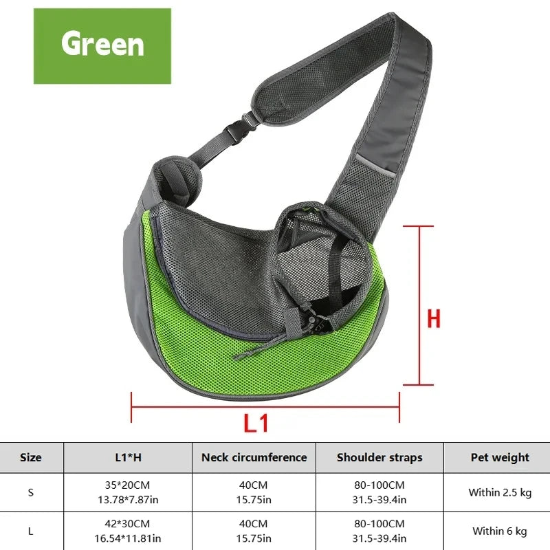 Breathable Dog Sling Carrier for Small Dogs