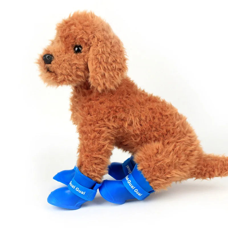 Waterproof Anti-Slip Dog Boots - Set of 4