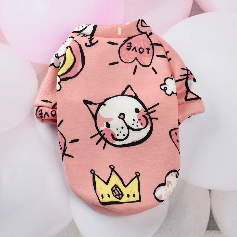Cozy Pattern Dog Hoodies