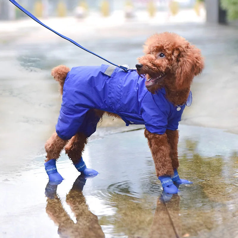 Waterproof Anti-Slip Dog Boots - Set of 4