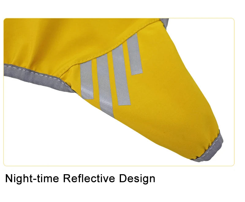 Reflective Waterproof Dog Raincoat with Hood