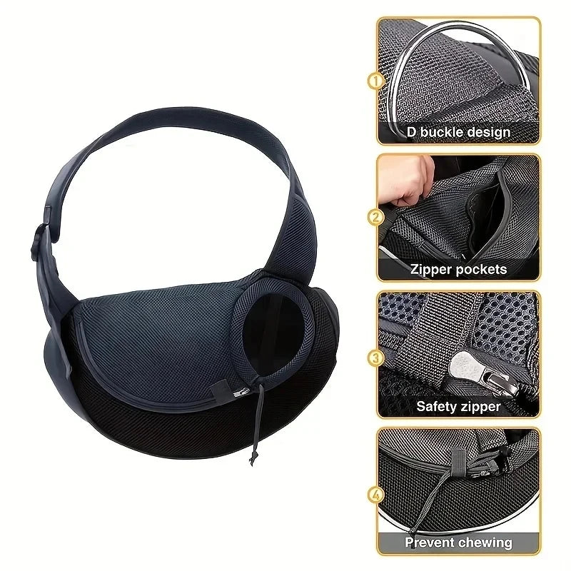 Breathable Dog Sling Carrier for Small Dogs