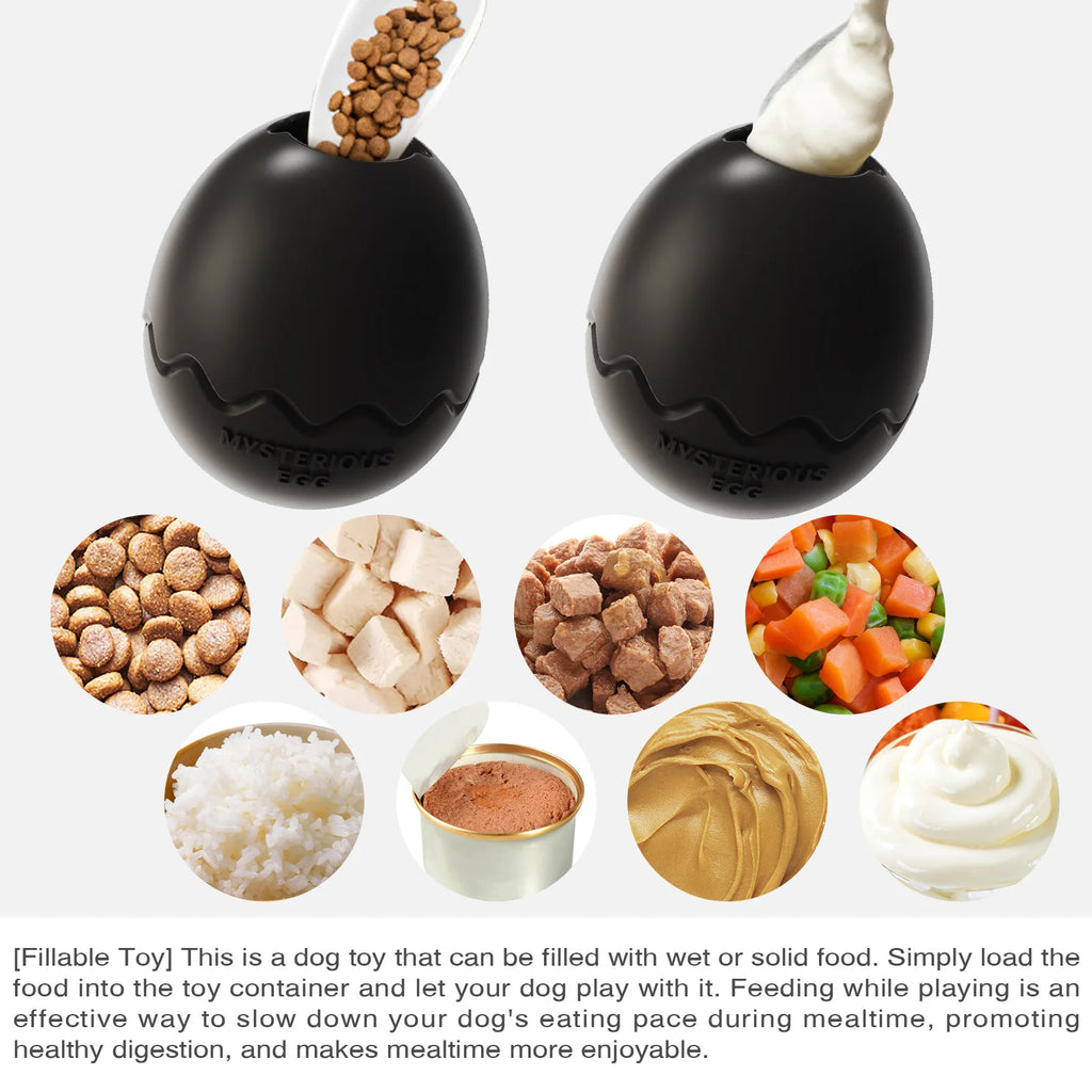Dinosaur Egg Interactive Dog Treat Dispenser Toy