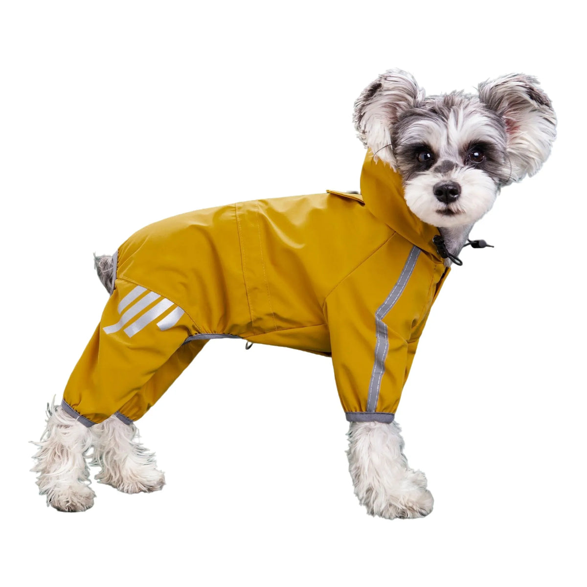 Reflective Waterproof Dog Raincoat with Hood