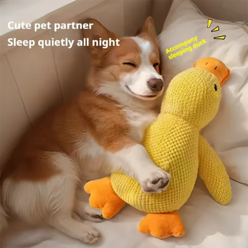 Quacking Plush Duck Dog Toy