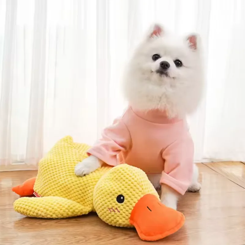 Quacking Plush Duck Dog Toy