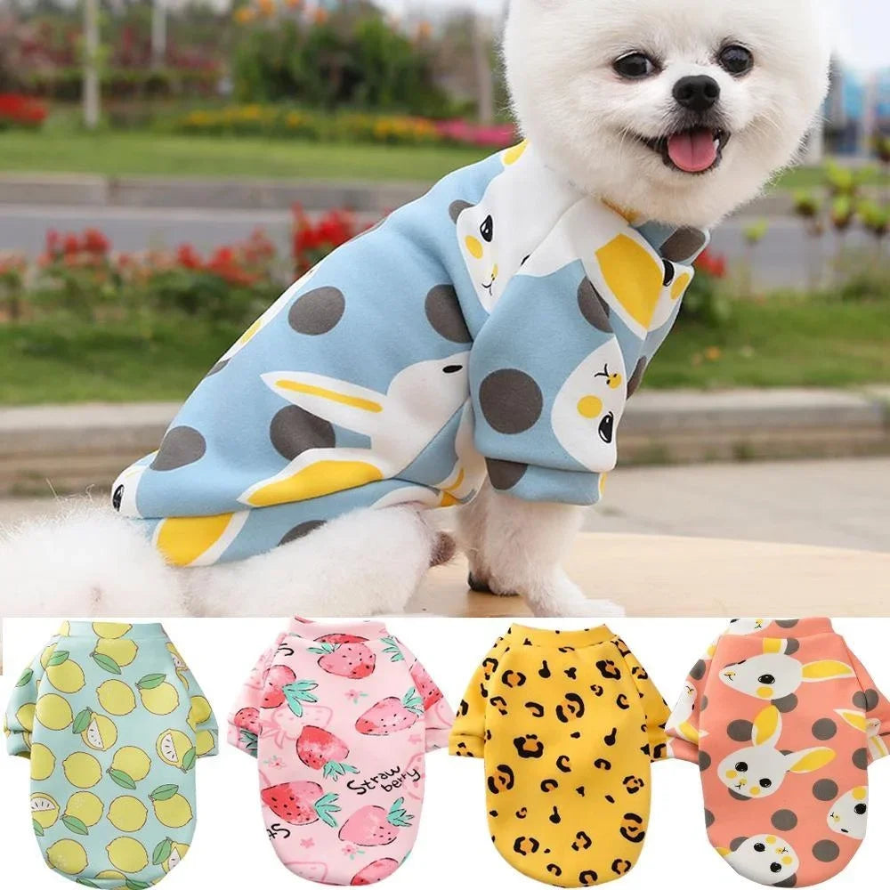 Cozy Pattern Dog Hoodies