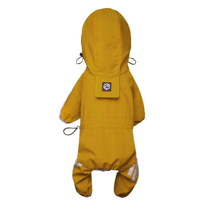 Reflective Waterproof Dog Raincoat with Hood