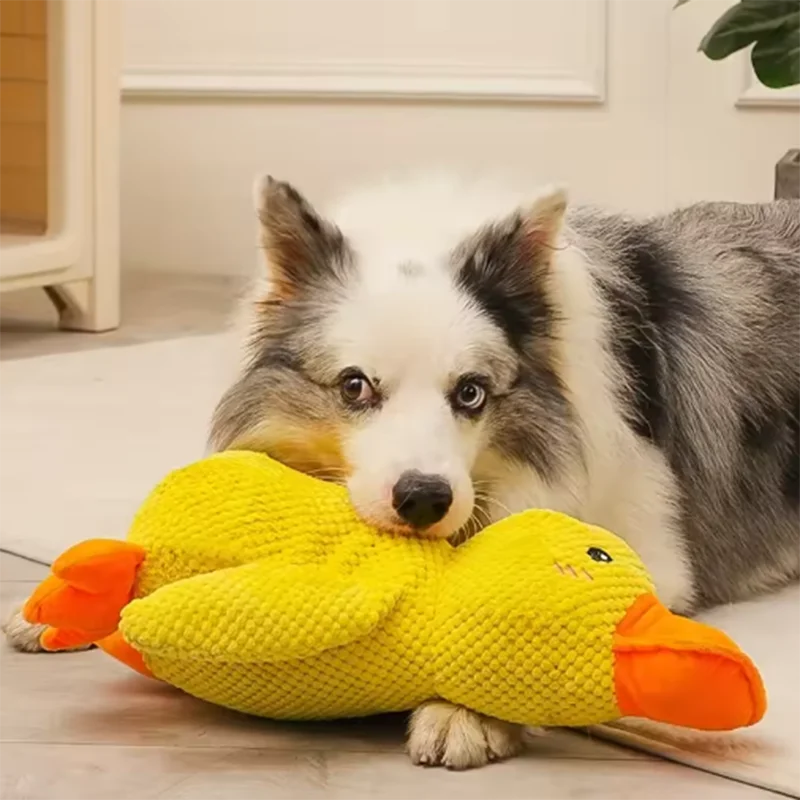 Quacking Plush Duck Dog Toy