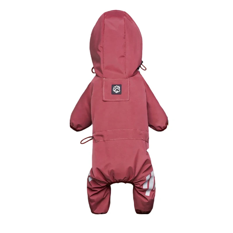 Reflective Waterproof Dog Raincoat with Hood
