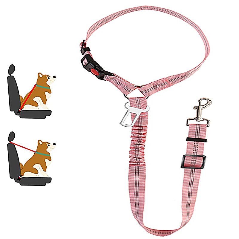 2-in-1 Dog Leash & Car Seat Belt Tether