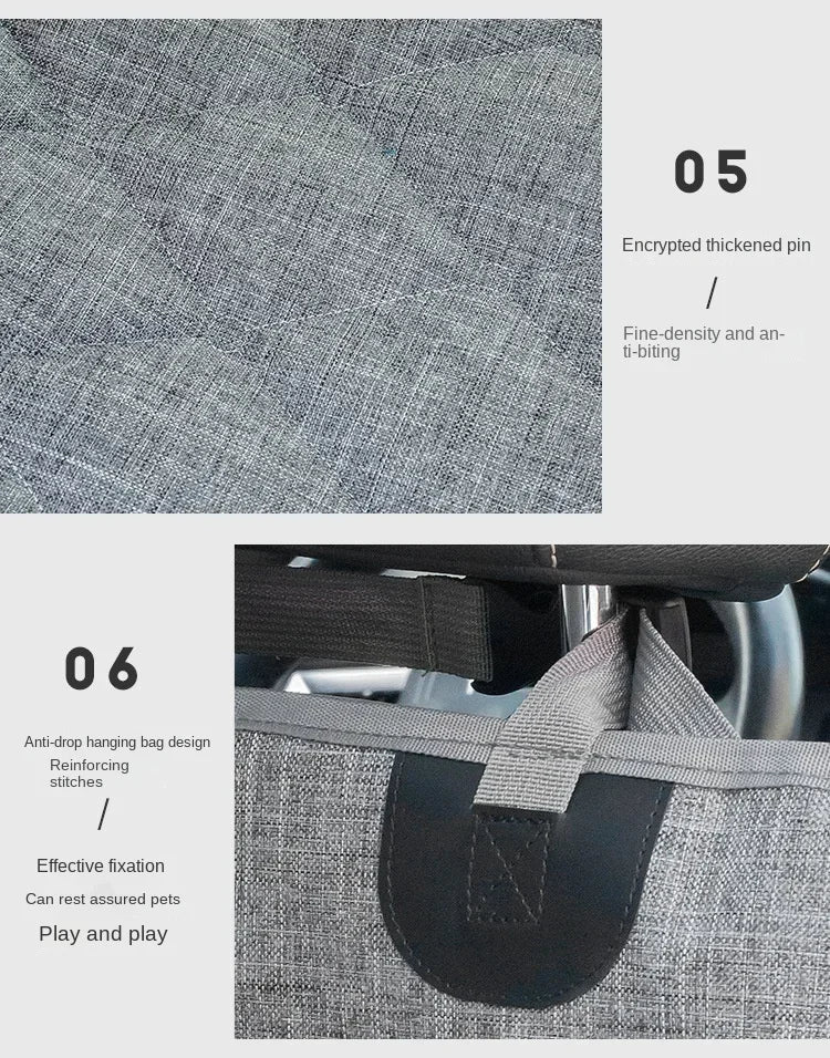 Waterproof Dog Car Seat Cover – Back Seat Hammock & Pet Protector