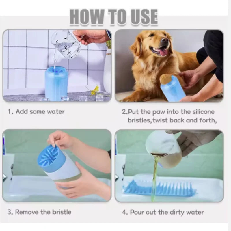 PawNest™ Portable Dog Paw Cleaner