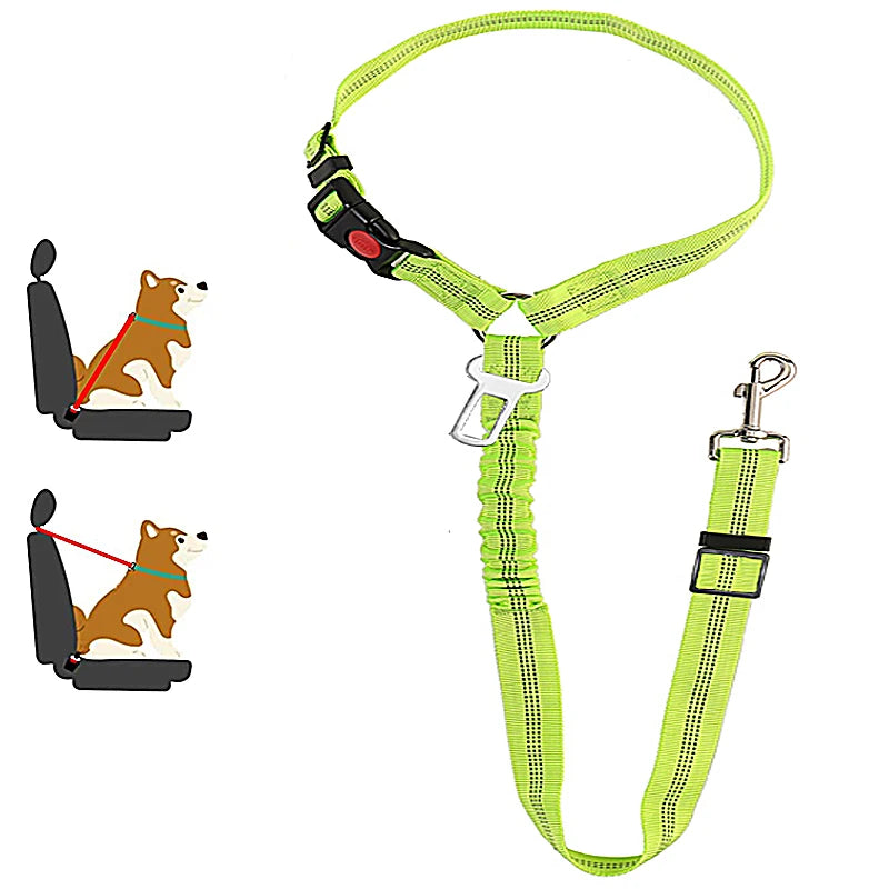 2-in-1 Dog Leash & Car Seat Belt Tether