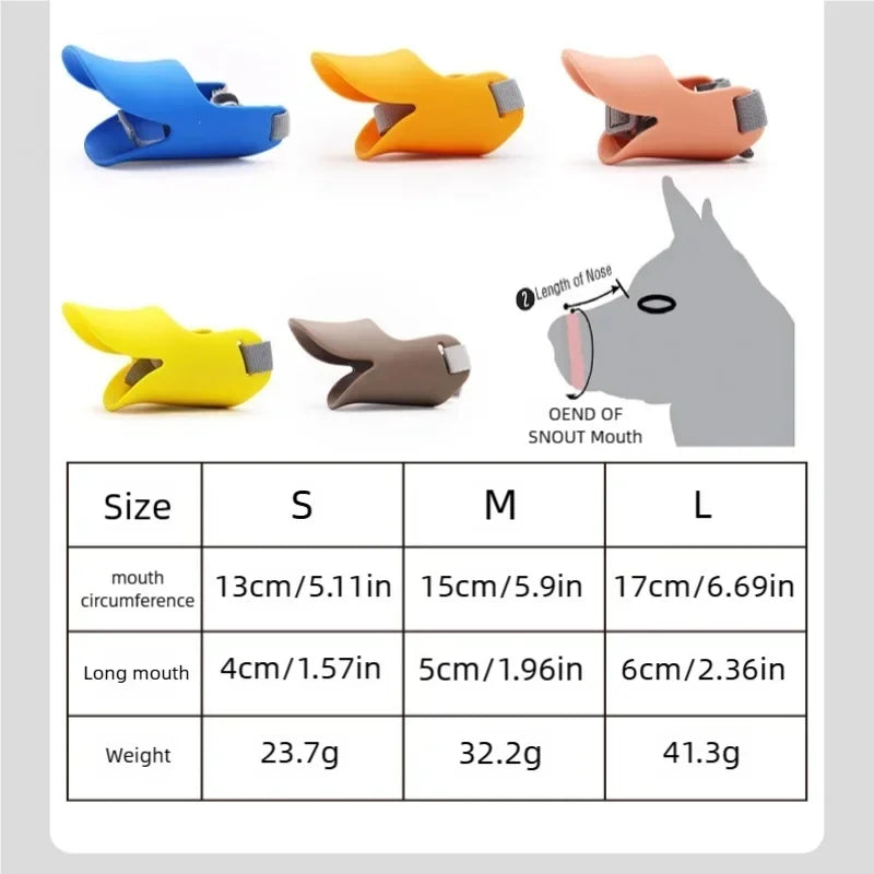 Adjustable Duck-Bill Dog Muzzle