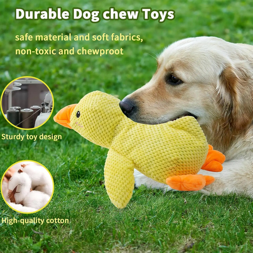 Quacking Plush Duck Dog Toy
