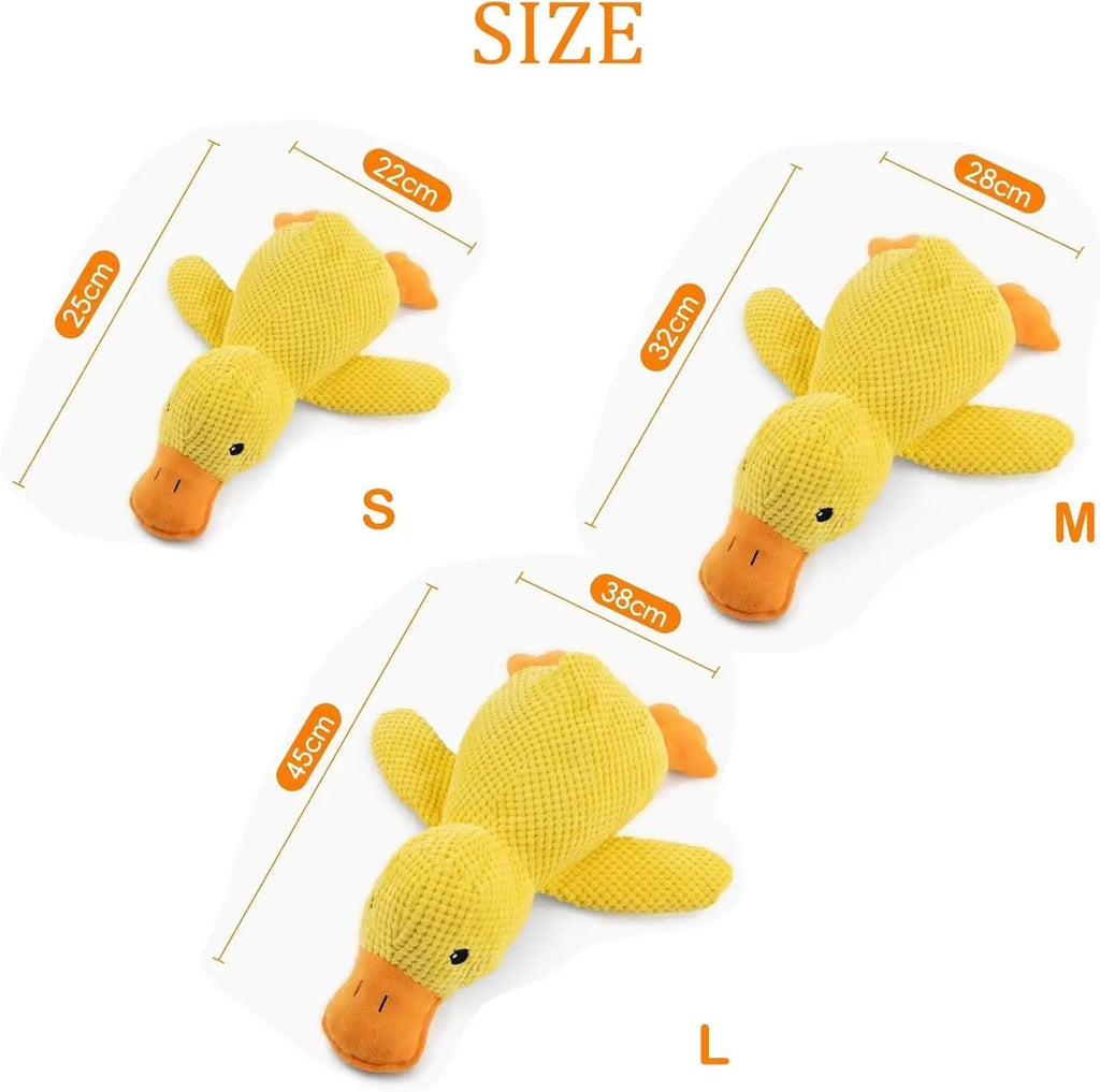 Quacking Plush Duck Dog Toy