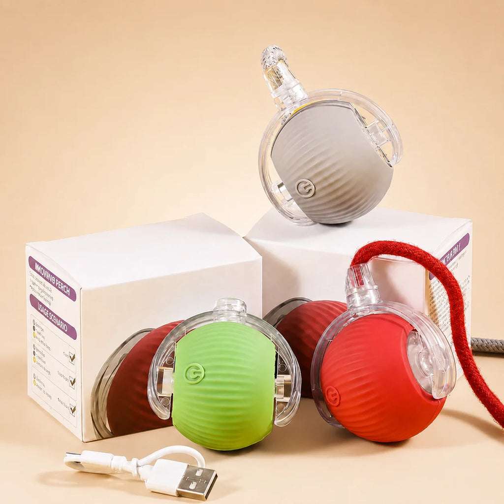 Smart Rolling Dog Ball - Rechargeable Interactive Toy