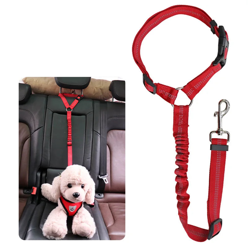 2-in-1 Dog Leash & Car Seat Belt Tether