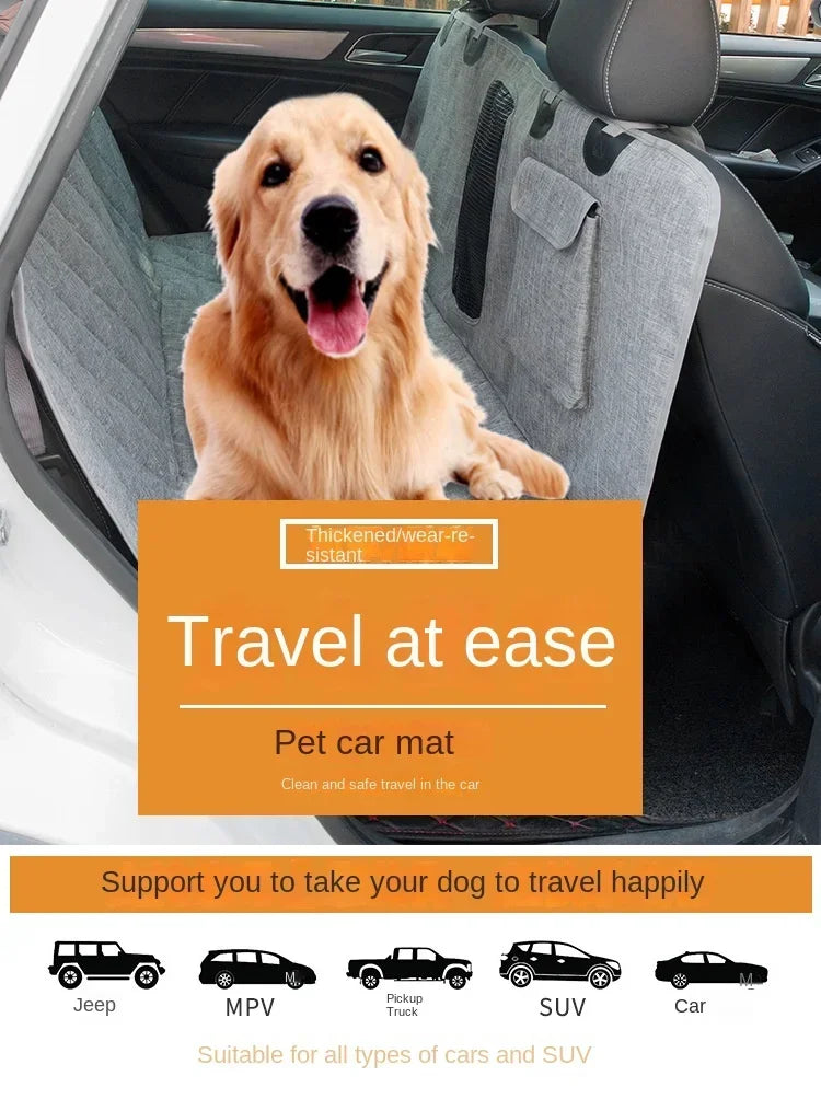 Waterproof Dog Car Seat Cover – Back Seat Hammock & Pet Protector