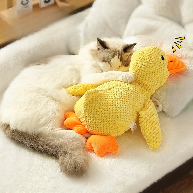 Quacking Plush Duck Dog Toy