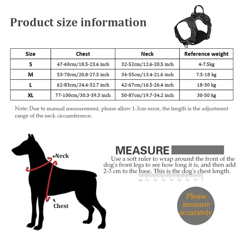 Reflective No-Pull Comfort Dog Harness