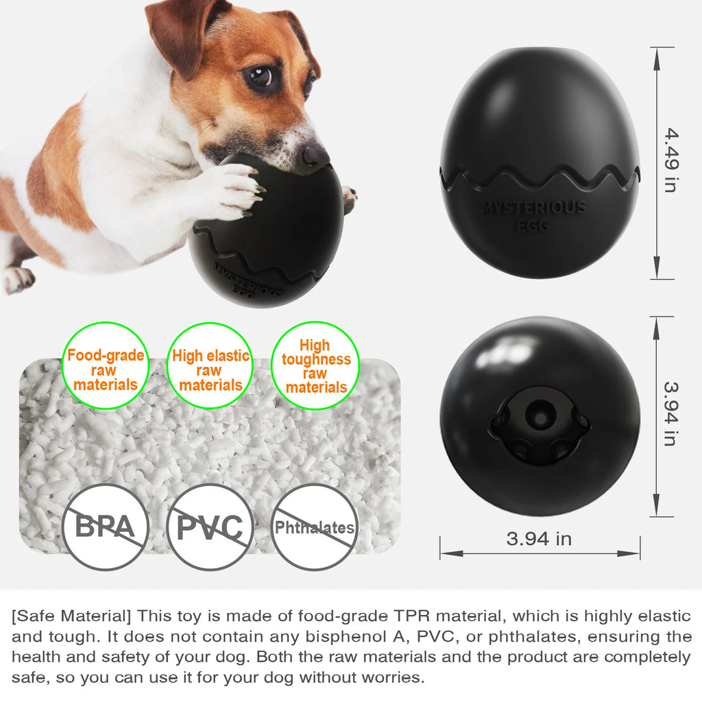 Dinosaur Egg Interactive Dog Treat Dispenser Toy