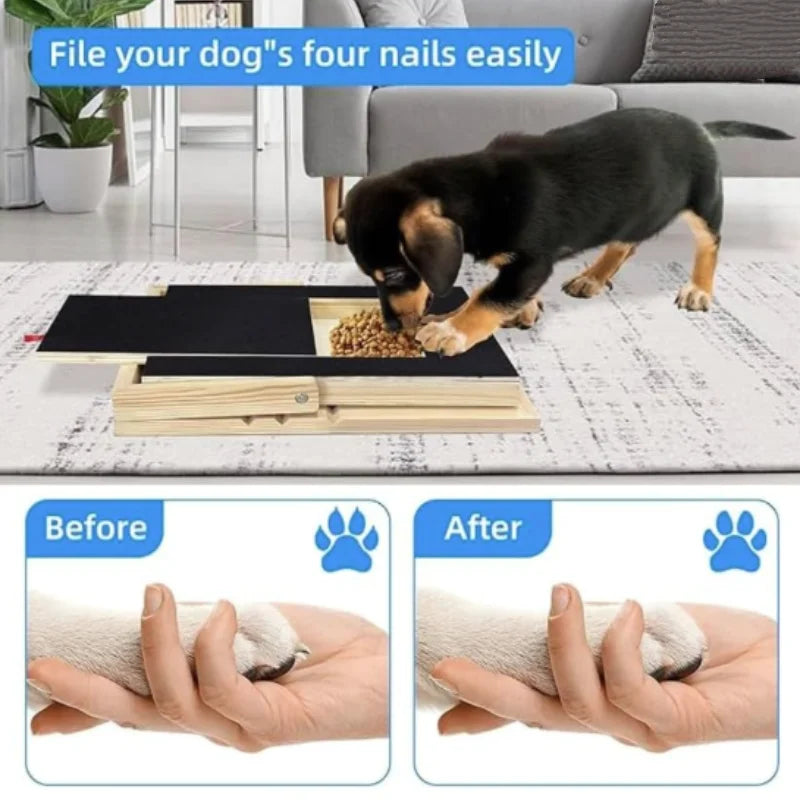 Treat-Reward Dog Nail Filing Board