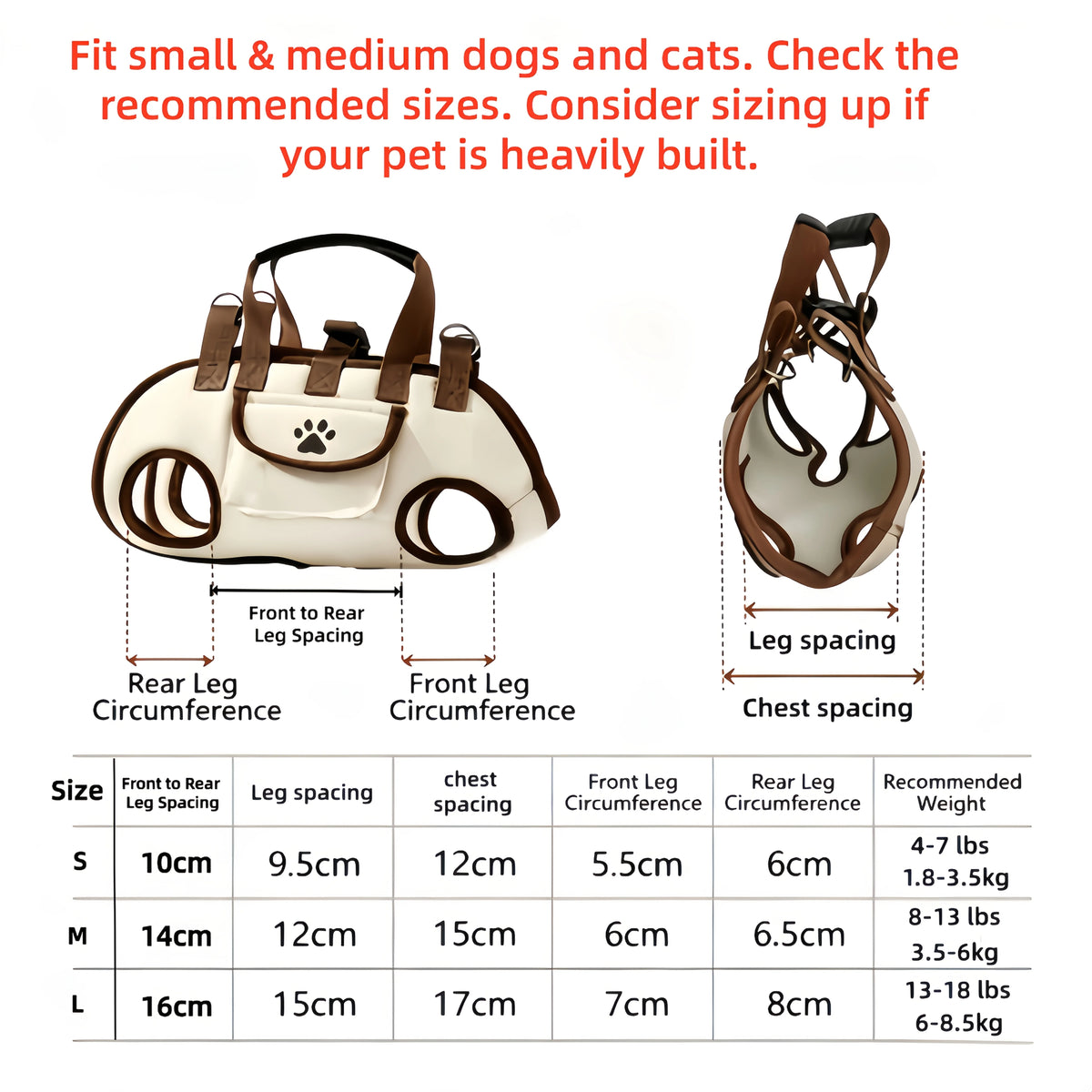 3-in-1 Breathable Dog Carrier Bag