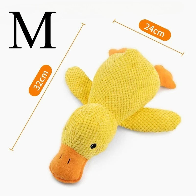 Quacking Plush Duck Dog Toy