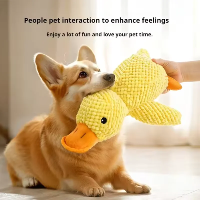 Quacking Plush Duck Dog Toy