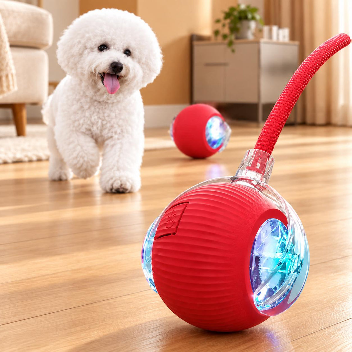 Smart Rolling Dog Ball - Rechargeable Interactive Toy