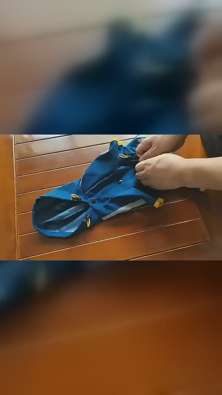 Reflective Waterproof Dog Raincoat with Hood