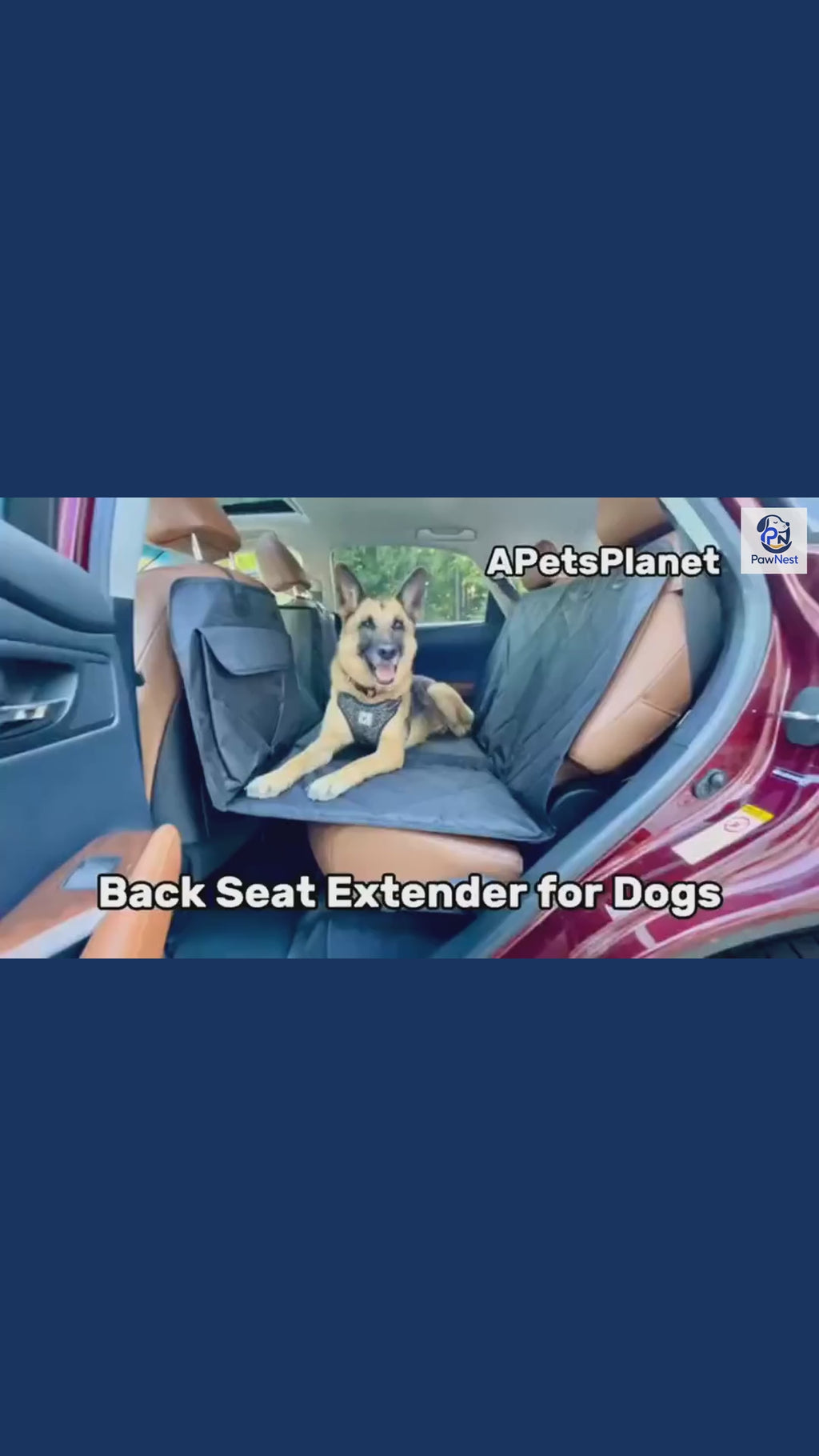 Waterproof Dog Car Seat Cover – Back Seat Hammock & Pet Protector